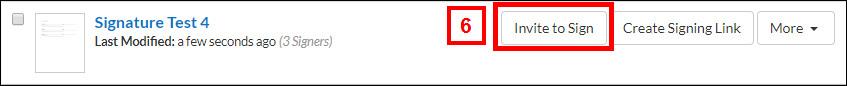 Invite to Sign